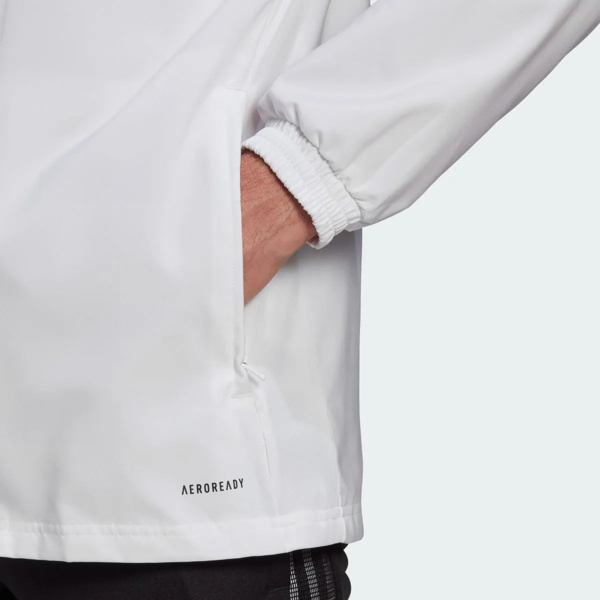 Adidas Tiro 21 Windbreaker Jacket - White-Black (Detail 2)