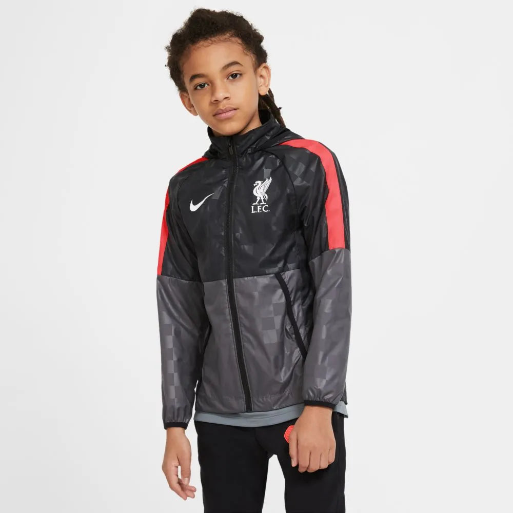 Nike 2020-21 Liverpool Youth AWF Lite Jacket - Black-Crimson