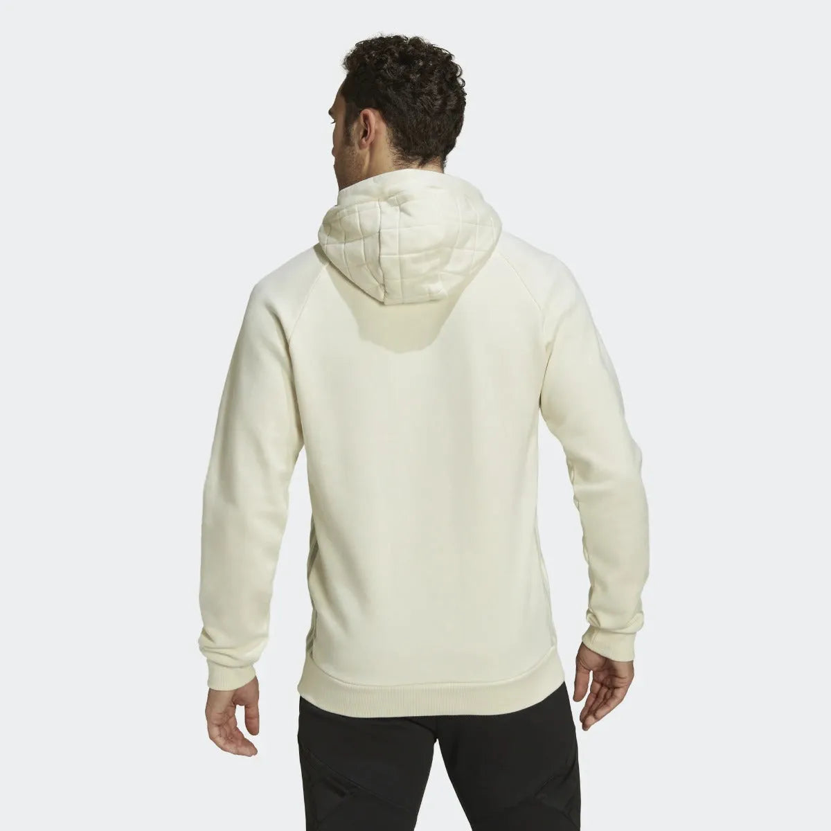adidas 2022 LA Galaxy Travel Hoodie - Spray (Model - Back)