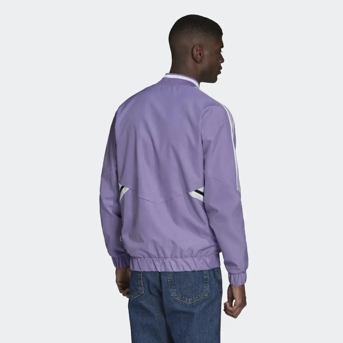 adidas 2022-23 Real Madrid Anthem Jacket - Magic Lilac (Model - Back)