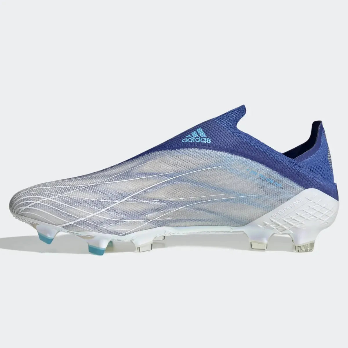 adidas X Speedflow + FG - White-Blue Soccer Cleats – ProSoccer adidas X Speedflow + FG - White-Blue Soccer Cleats – ProSoccer