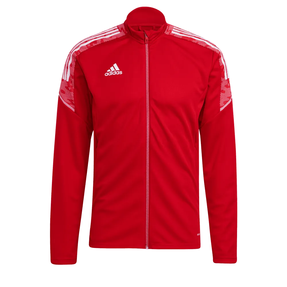 Adidas Condivo 21 Youth Track Jacket - Red-White (Front)