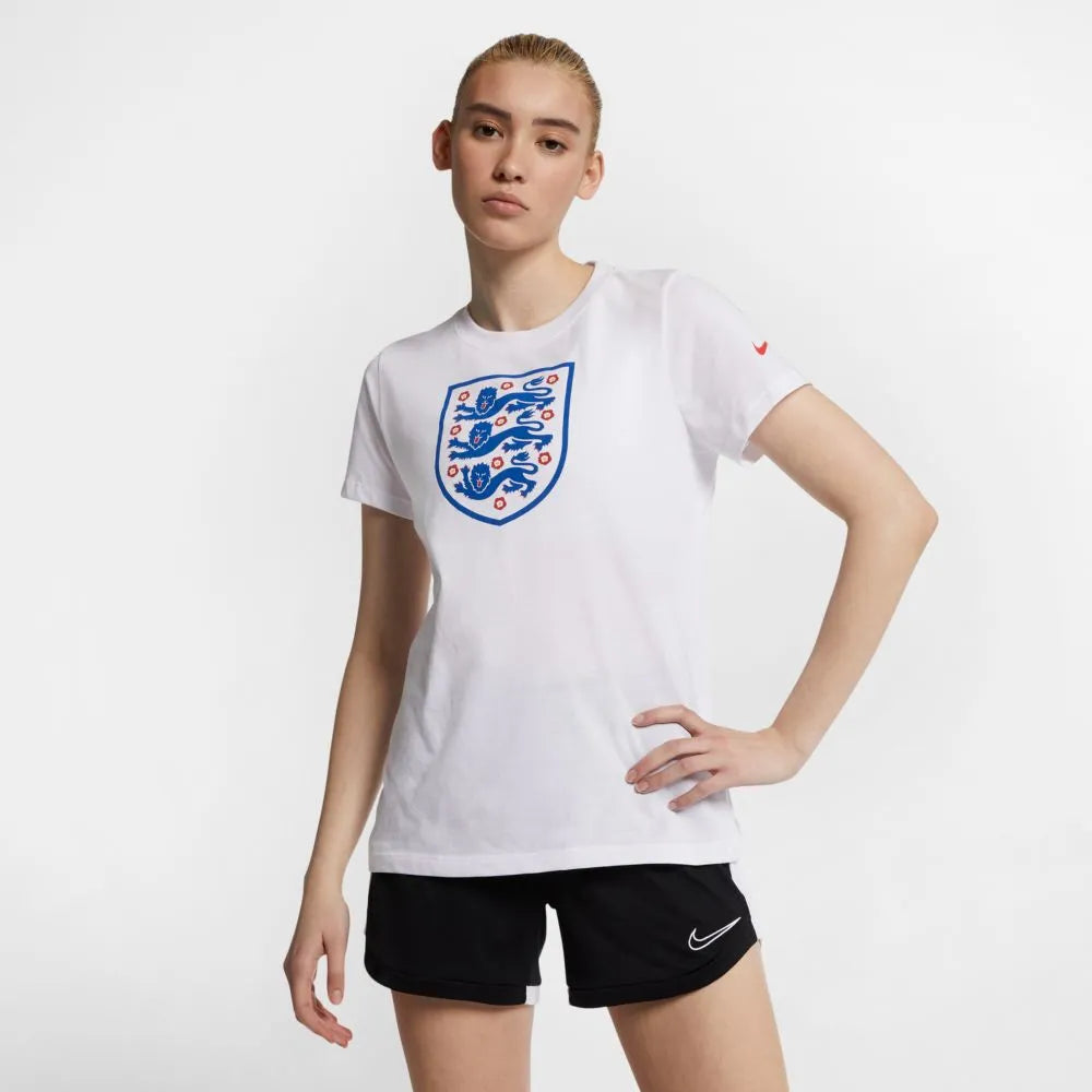 Nike England 2019-20 WOMEN'S Evergreen Crest Tee - White