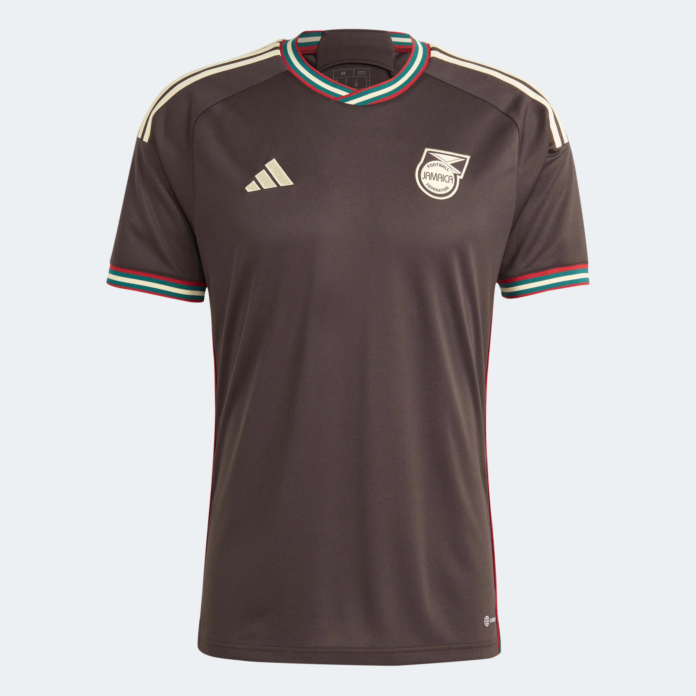 adidas 2023 Jamaica Away Jersey - Night Brown (Front)