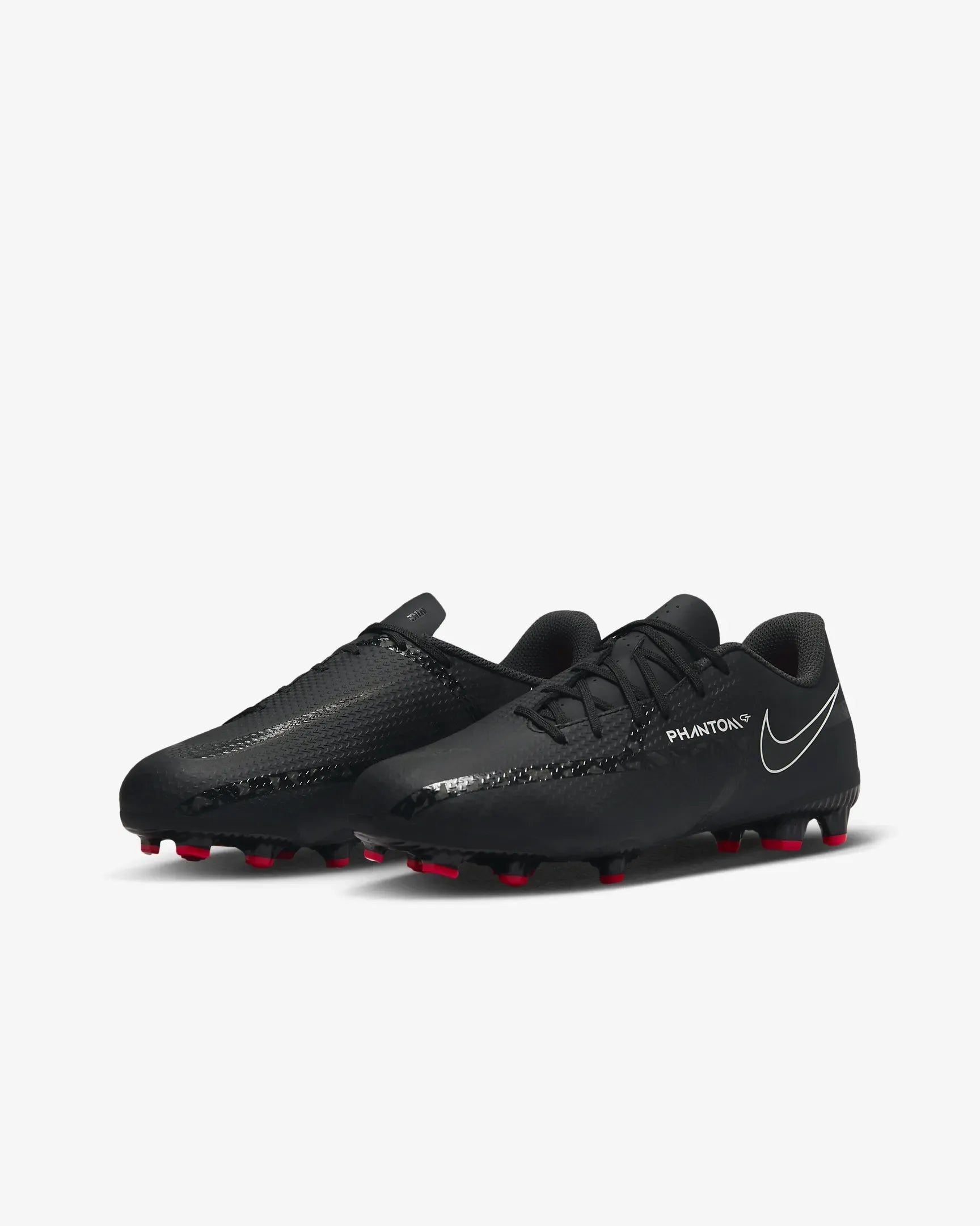 Nike JR Phantom GT2 Academy FG/MG Black-Smoke Grey (Pair - Diagonal)