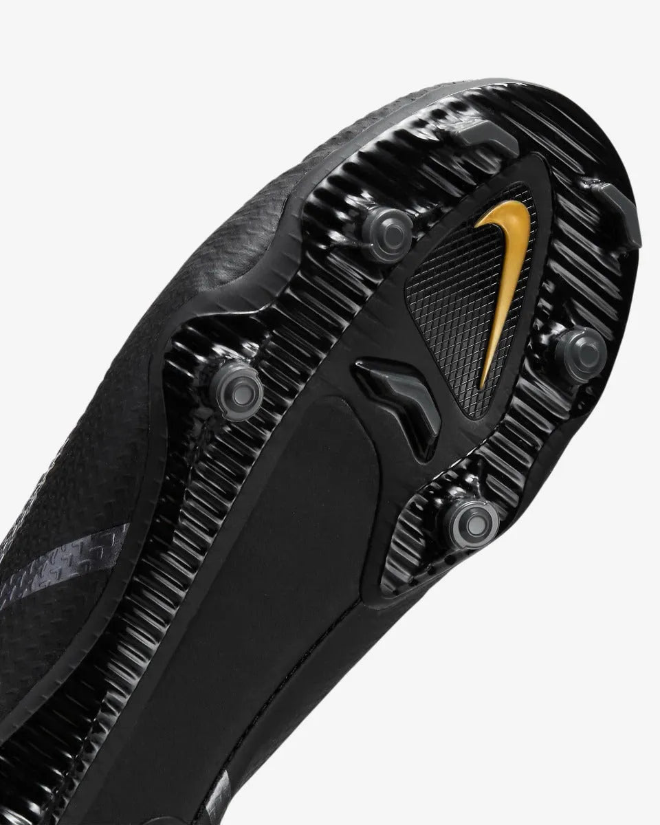 Nike JR Phantom GT2 Academy FG-MG - Black-Dark Grey-Gold (Detail 1)