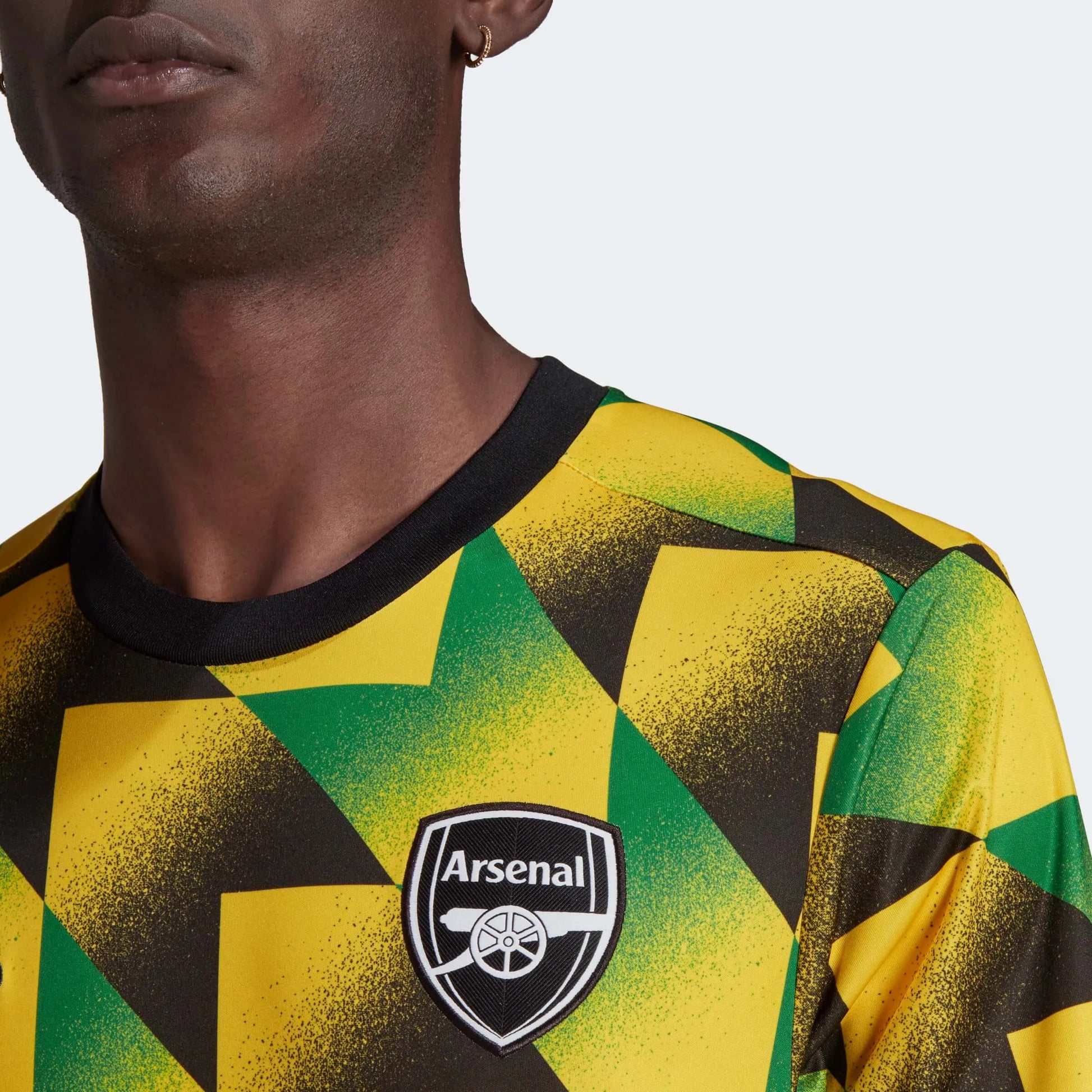 adidas 2022-23 Arsenal Pre-Match Jersey - Yellow-Green (Detail 1)