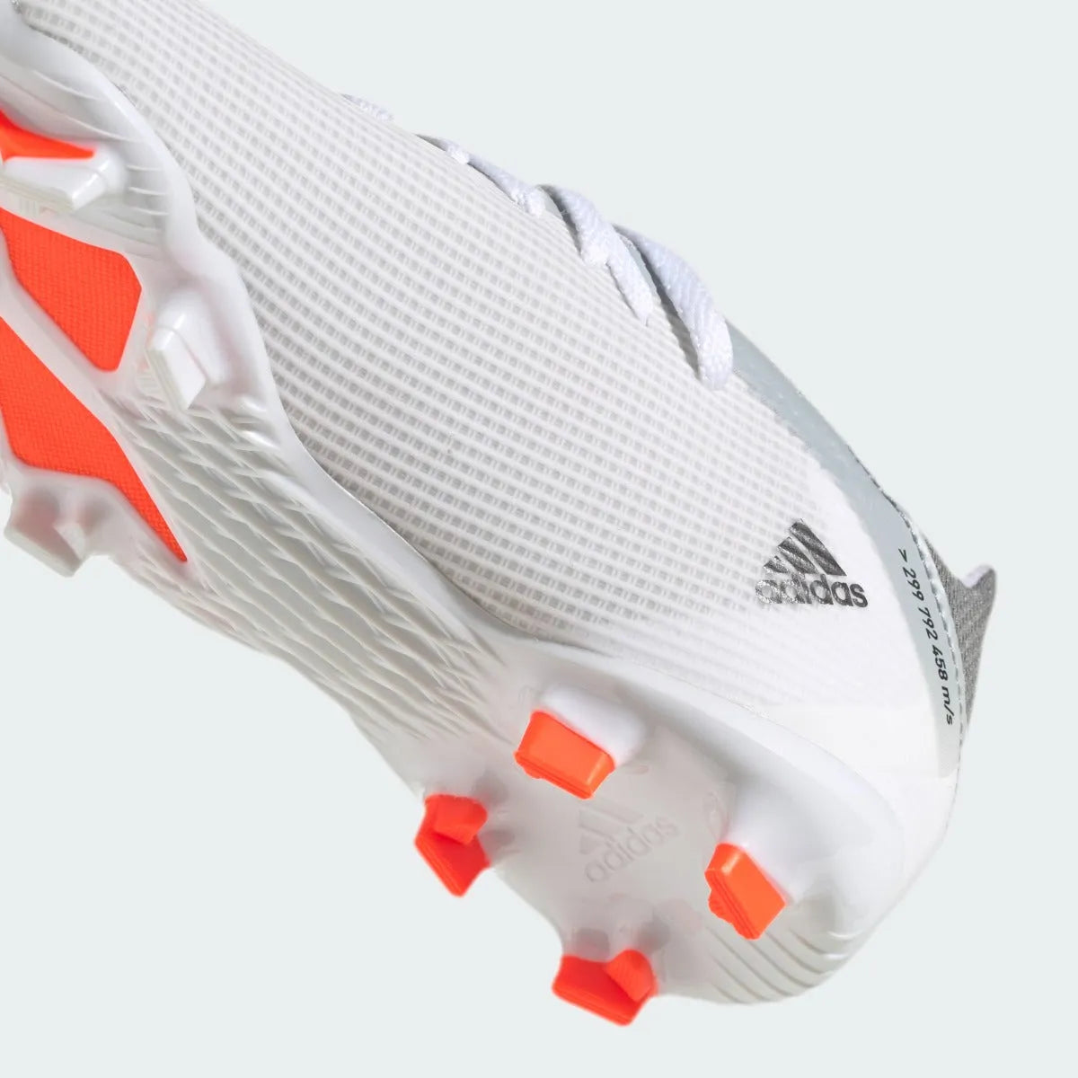 Adidas JR X Speedflow .3 FG - White-Iron Metallic (Detail 2)