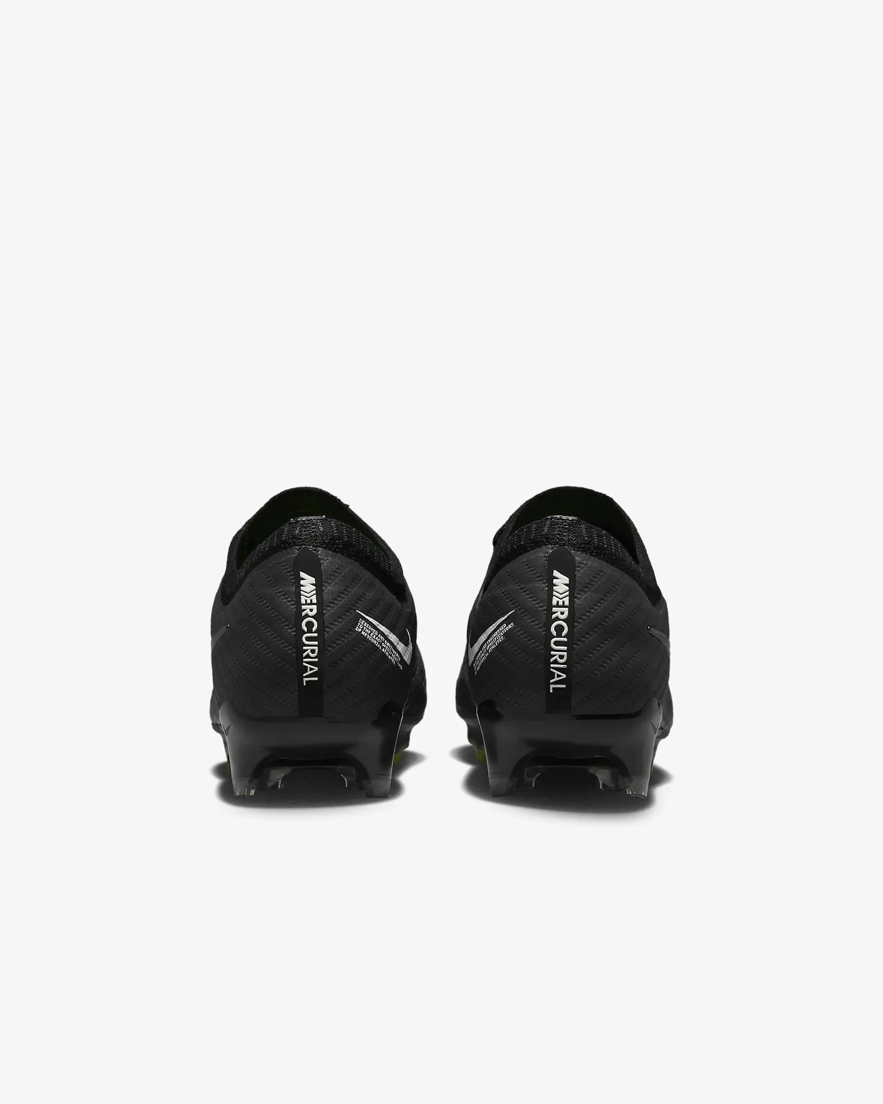 Nike Zoom Vapor 15 Elite FG - Black-Smoke Grey (Pair - Back)