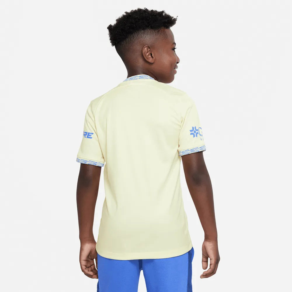 Nike 2022-23 Club America Youth Home Jersey (Model - Back)