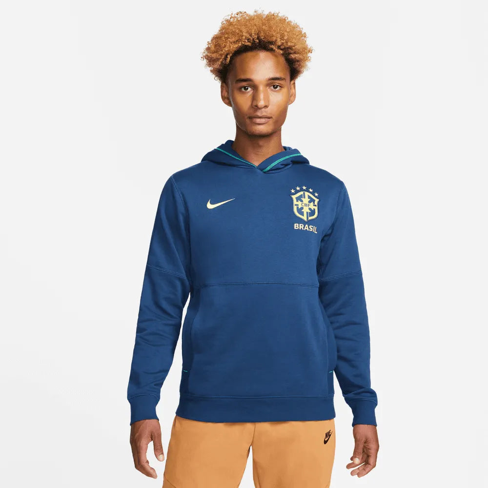 Nike 2022-23 Brazil Travel Hoodie (Model - Front)