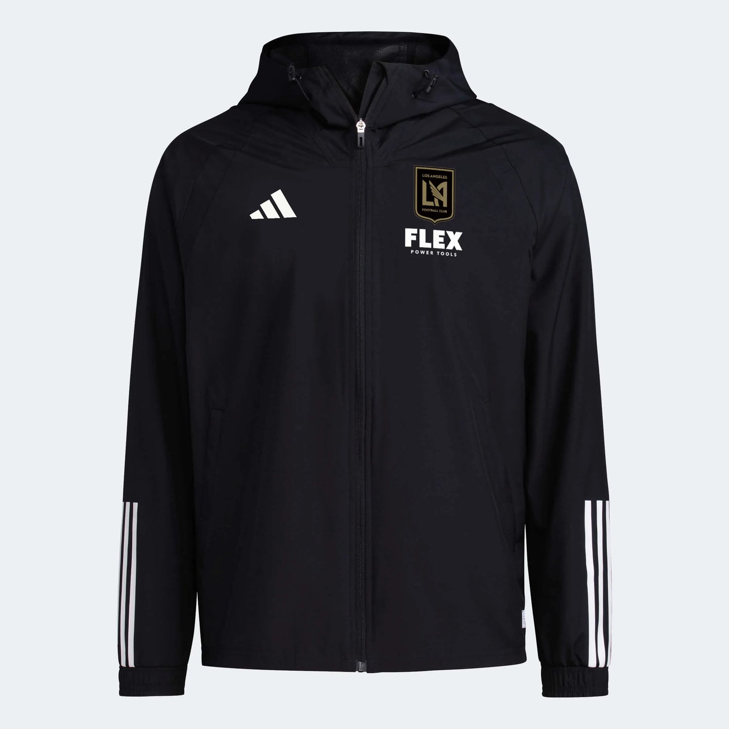 adidas 2023 LAFC Tiro 23 AW Jacket - Black (Front)