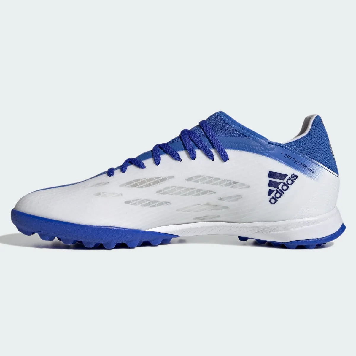 adidas X Speedflow .3 Turf - White-Indigo-Hi Res Blue (Side 2)