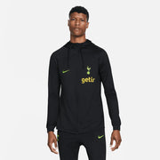 Nike 2022-23 Tottenham Strike Hooded Track Jacket - Black-Volt (Model - Front)