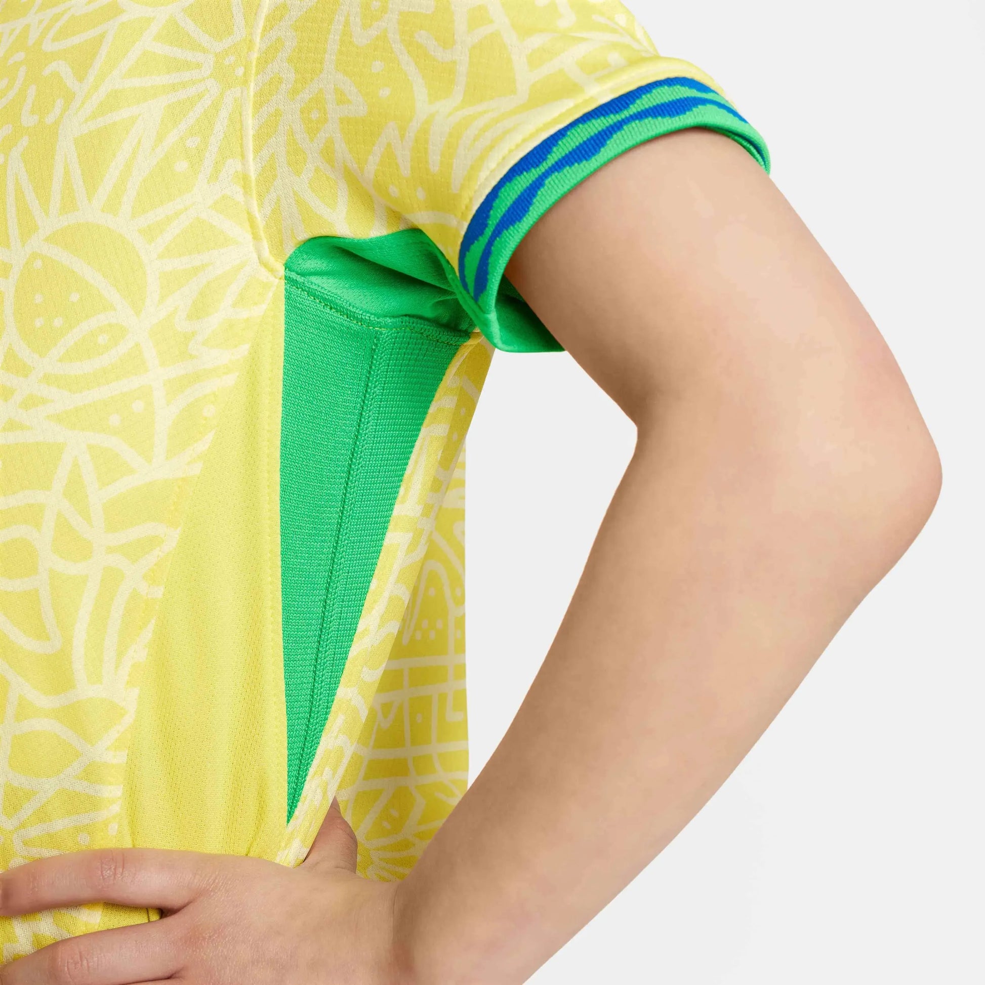 Nike 2024-25 Brazil Little Kids' Stadium Home Jersey (Detail 3)