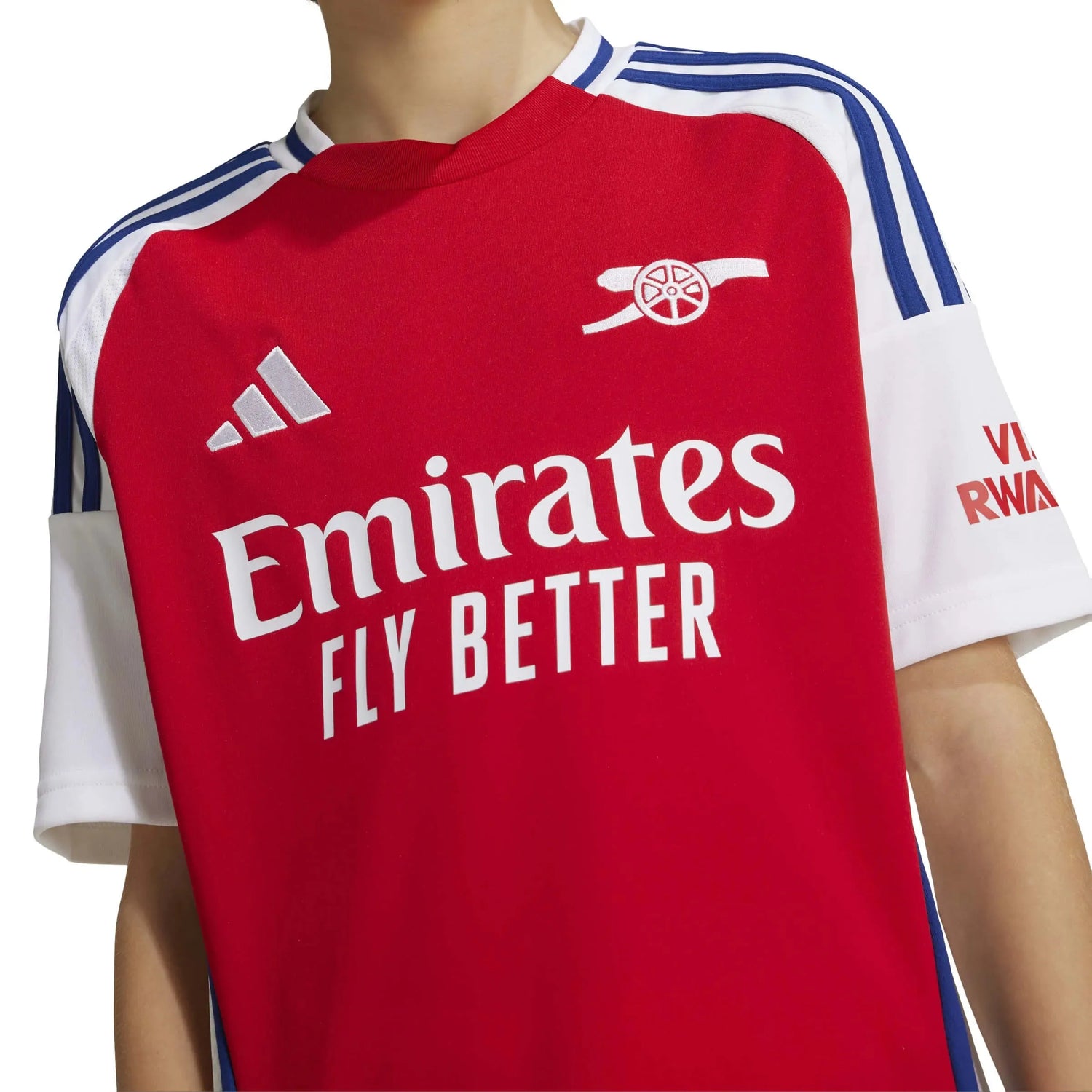 adidas 2024-25 Arsenal Youth Stadium Home Jersey (Detail 1)