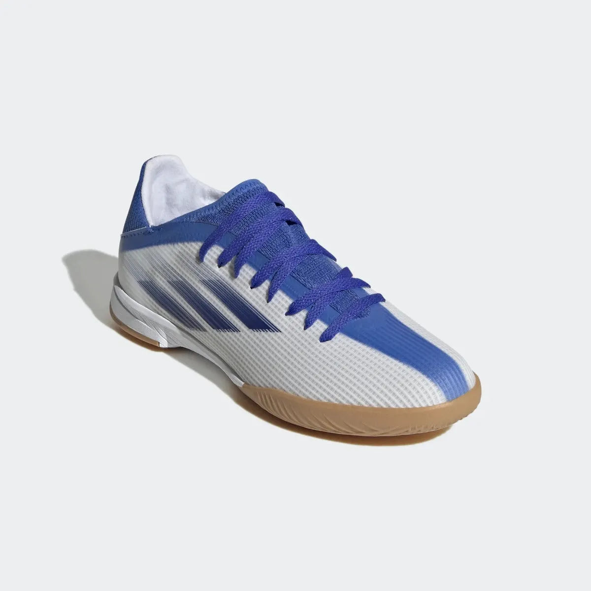 adidas JR X Speedflow .3 Indoor - White-Hi Res Blue (Diagonal 1)