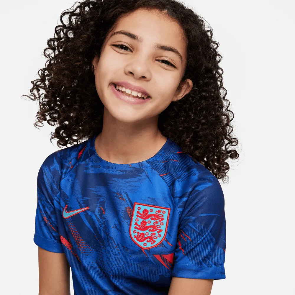 Nike 2022-23 England Youth Pre-Match Top Blue Void-game Royal (Detail 1)