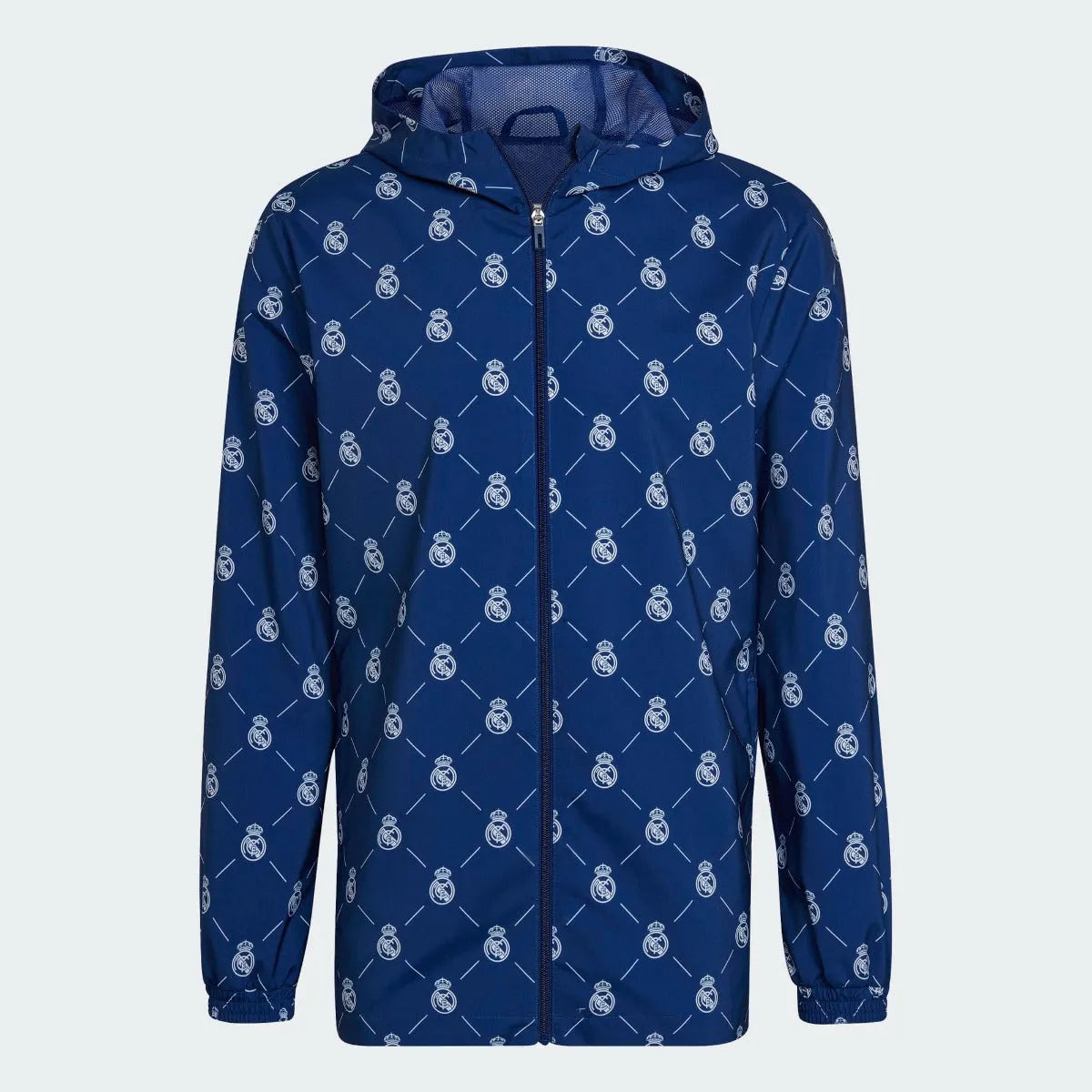 adidas 2022 Real Madrid Windbreaker - Victory Blue (Front)