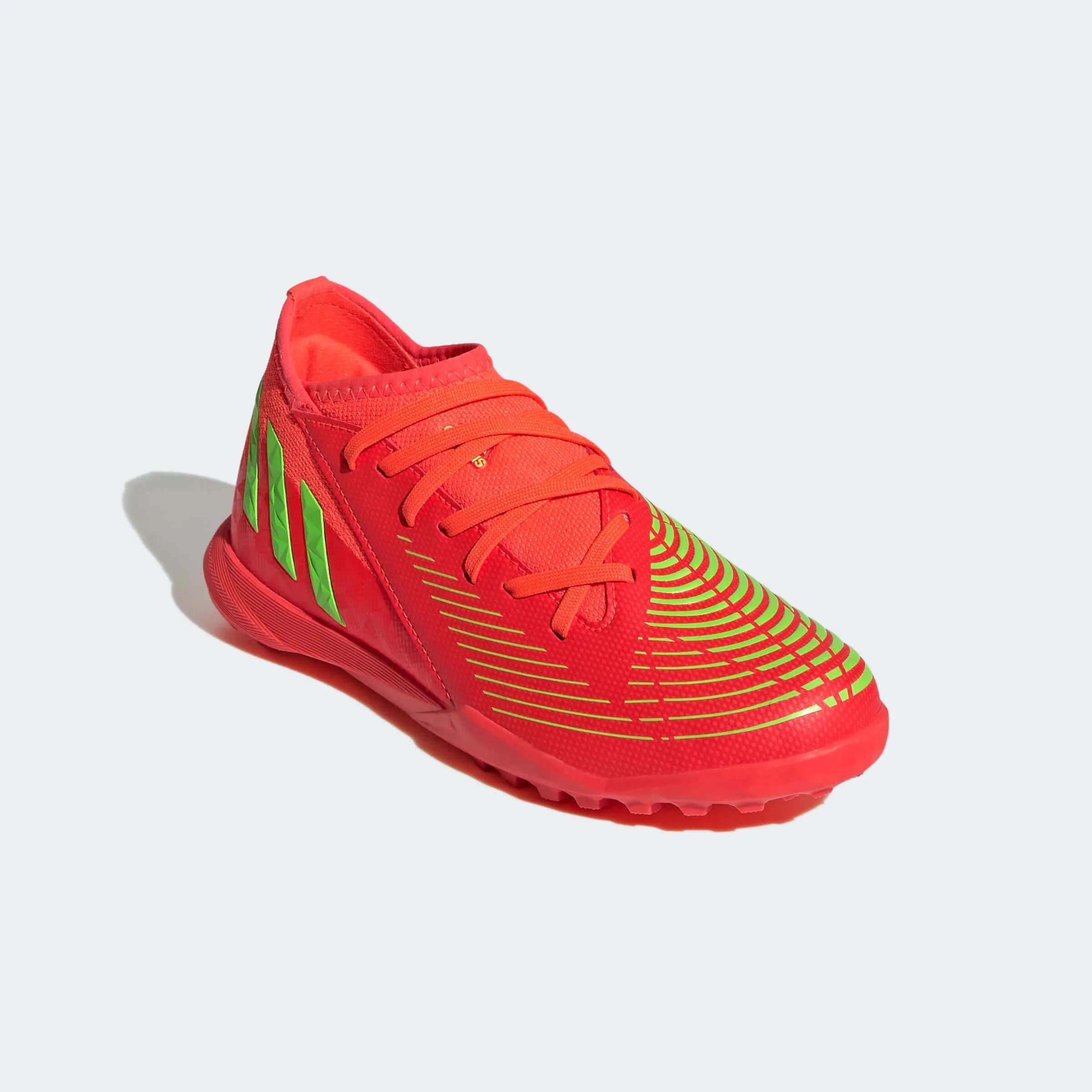 adidas JR Predator Edge .3 Turf - Solar Red-Solar Green (Diagonal 1)