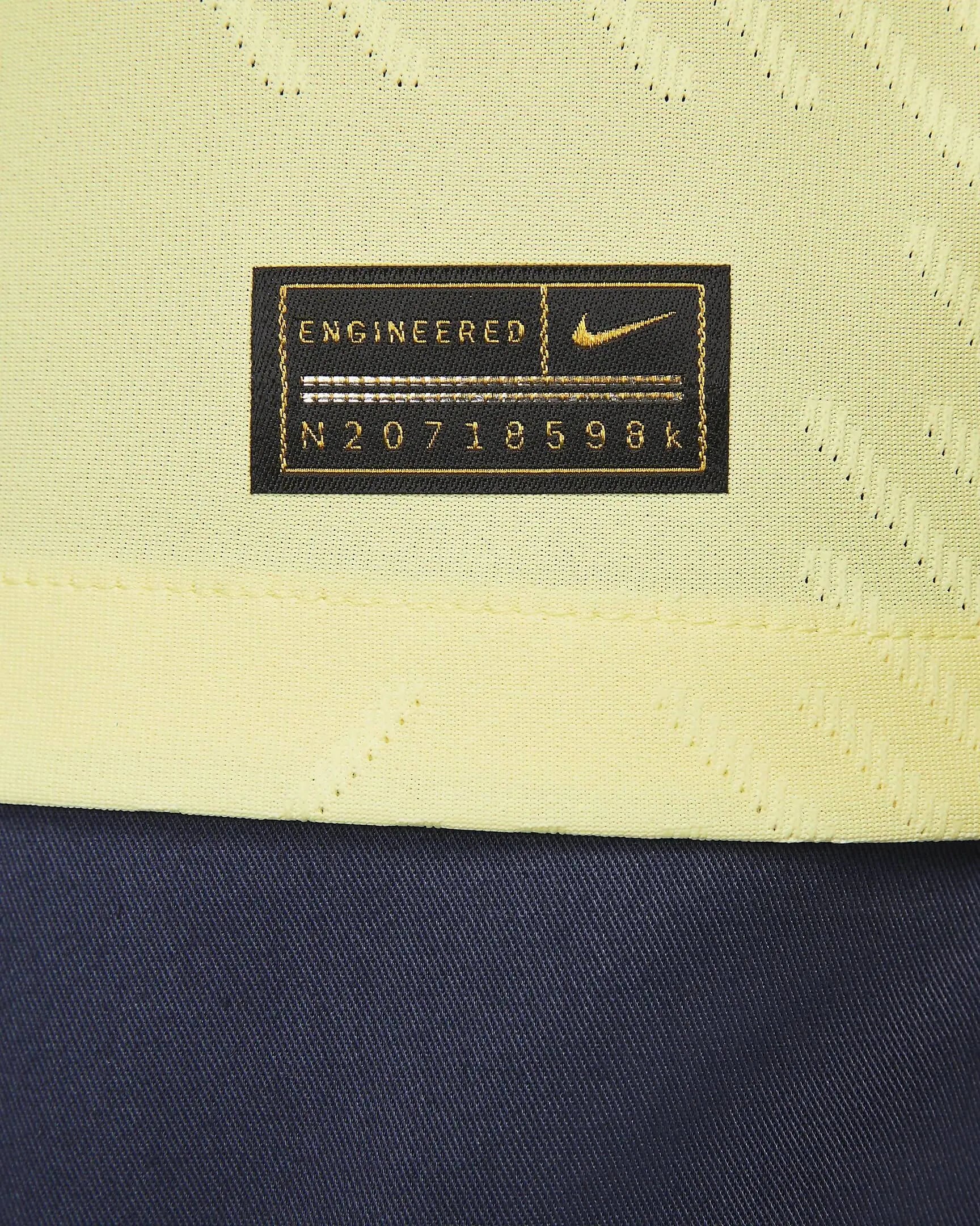 Nike 2022-23 Club America Authentic Home Jersey - Lemon-Blue (Detail 6)