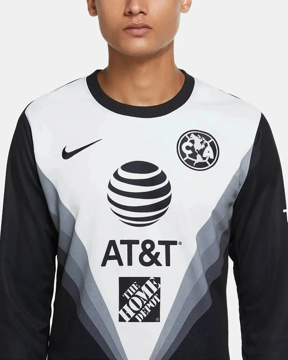 Nike 2020-21 Club America Stadium Goalkeeper LS Jersey - Black-Light Grey
