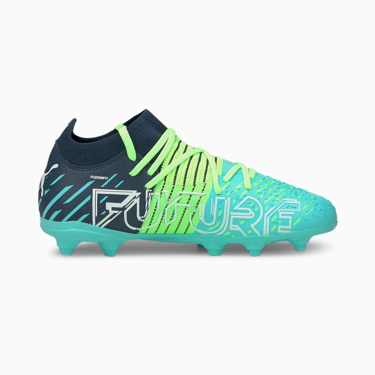 Puma JR Future Z 3.2 FG-AG - Green Glare-Aqua (Side 2)
