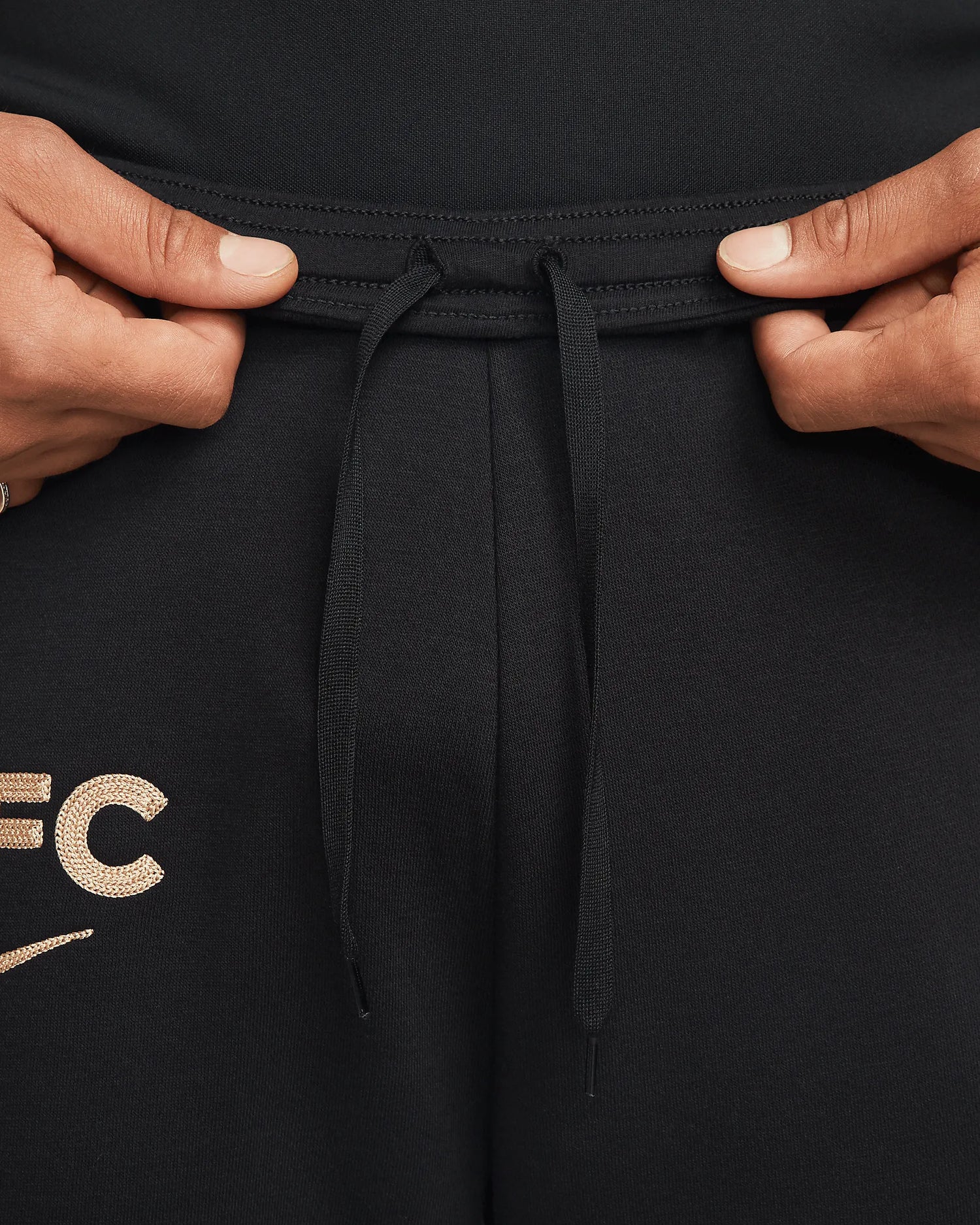 Nike 2022-23 Chelsea FC GFA Fleece Pants - Black-Sesame (Detail 1)