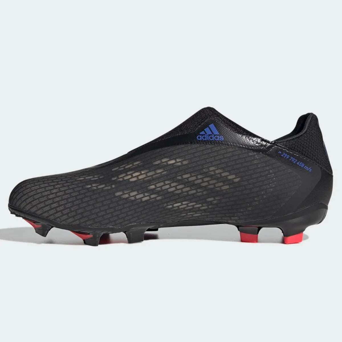 Adidas X Speedflow .3 Laceless FG - Black-Sonic Ink (Side 2)