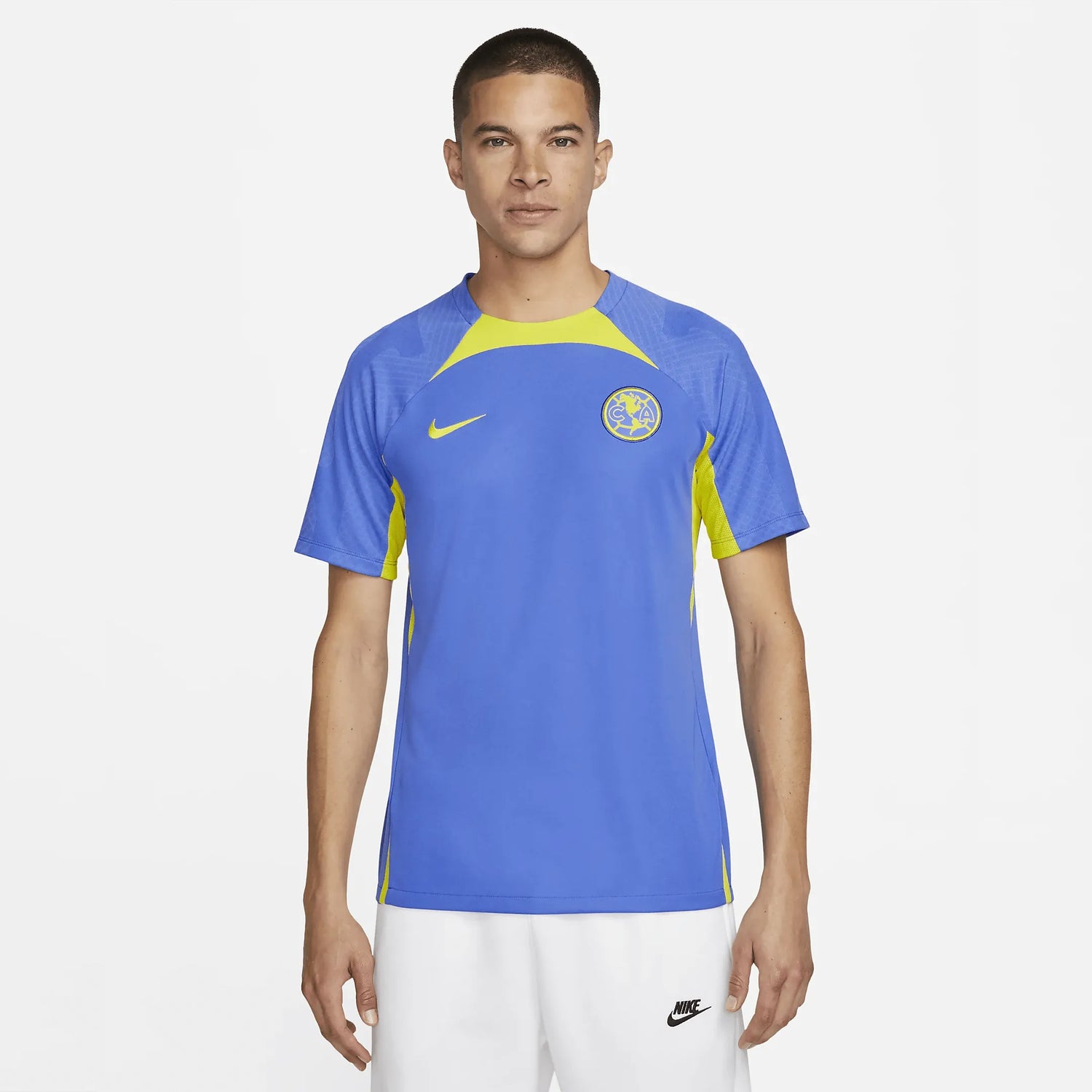 Nike 2022 23 Club America STRK Top Blue Yellow