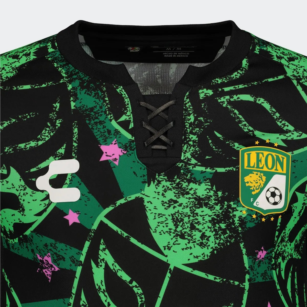 Charly 2021-22 Leon Third Jersey - Black-Green (Detail 2)