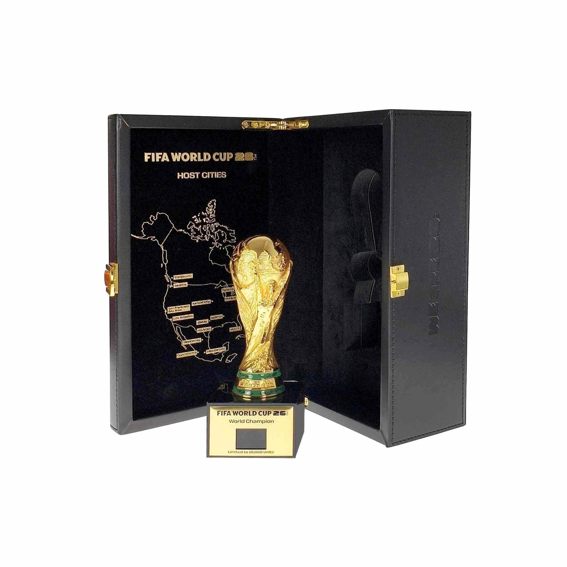 FIFA World Champion 3D Trophy Replica DIY Champion Flag (Trophy and Case - Front Open 1)