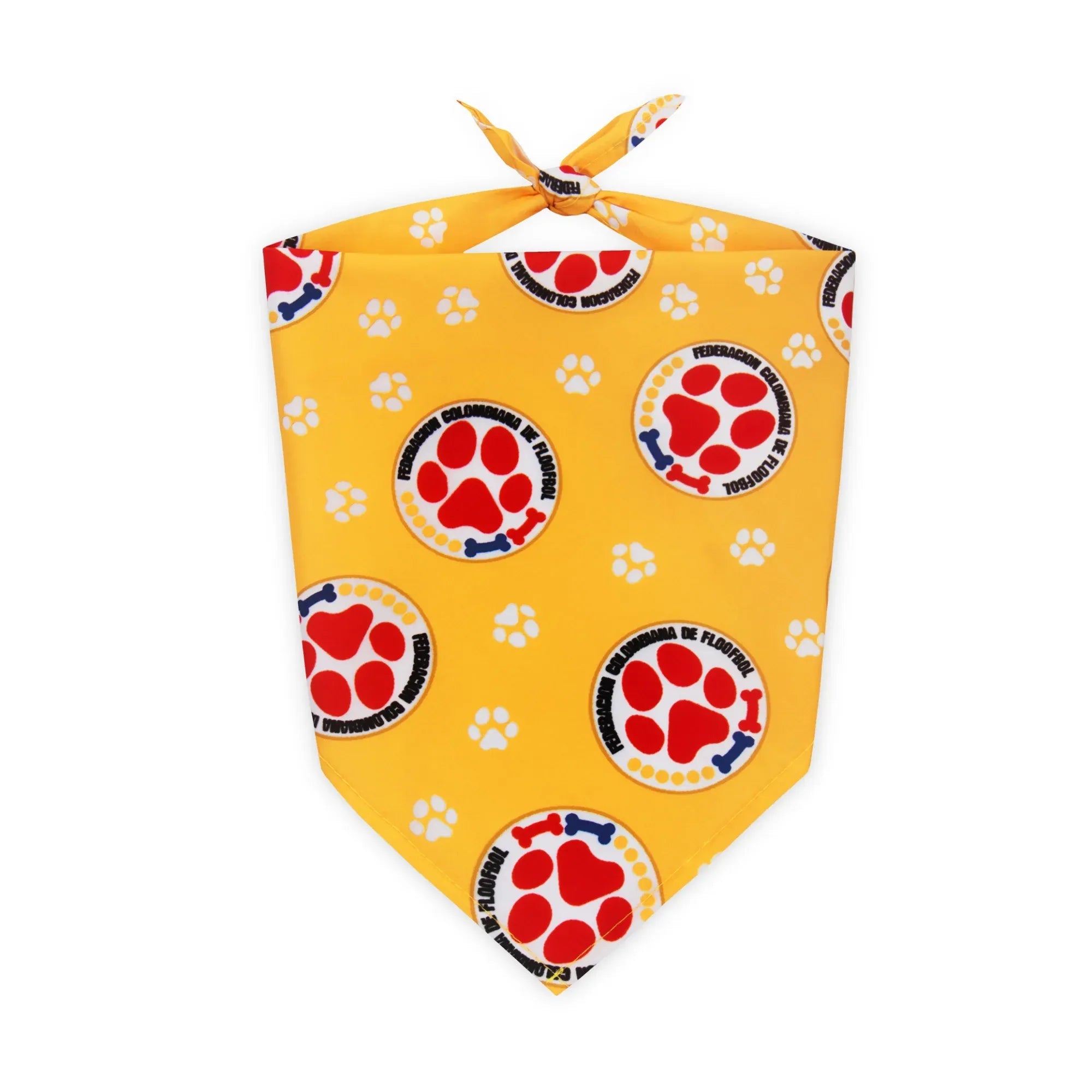 Floofball Colombia Dog Bandana (Tied)