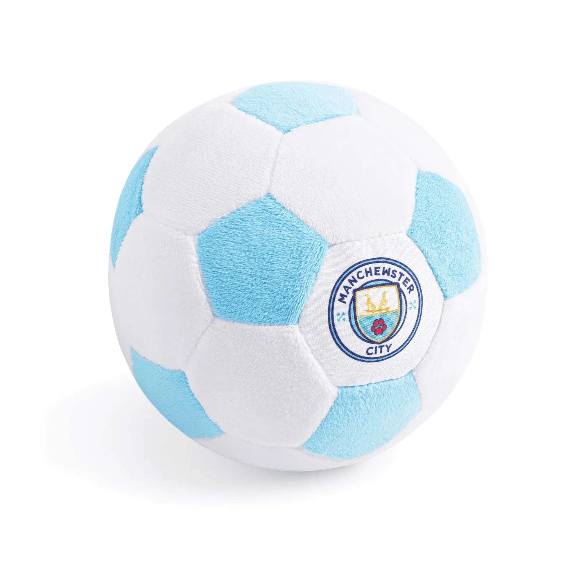 Floofball Manchewster City Plush Soccer Ball - Dog Toy (Back)