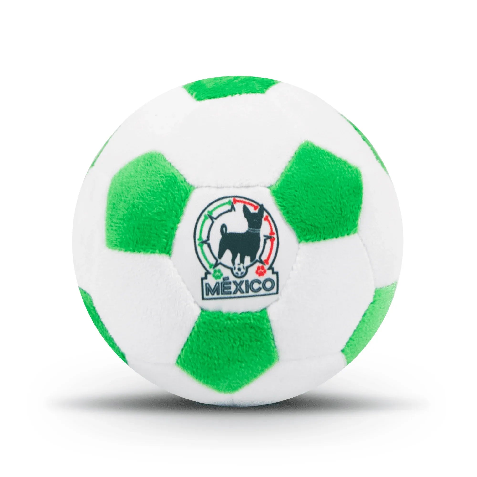 Floofball Mexico Plush Soccer Ball - Dog Toy (Front)