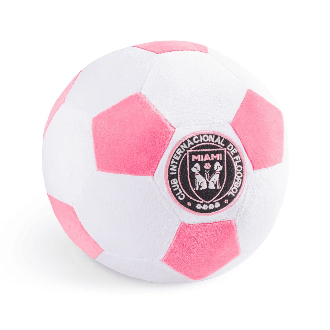 Floofball Miami Plush Large (7.5"x7.5") Soccer Ball - Dog Toy (Back)