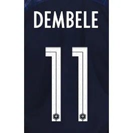 France 2018 Home Dembele #11 Jersey Name Set