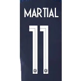 France 2018 Home Martial #11 Jersey Name Set