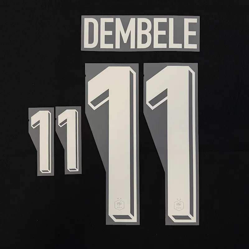 France 2024/25 Home Dembele #11 Jersey Name Set