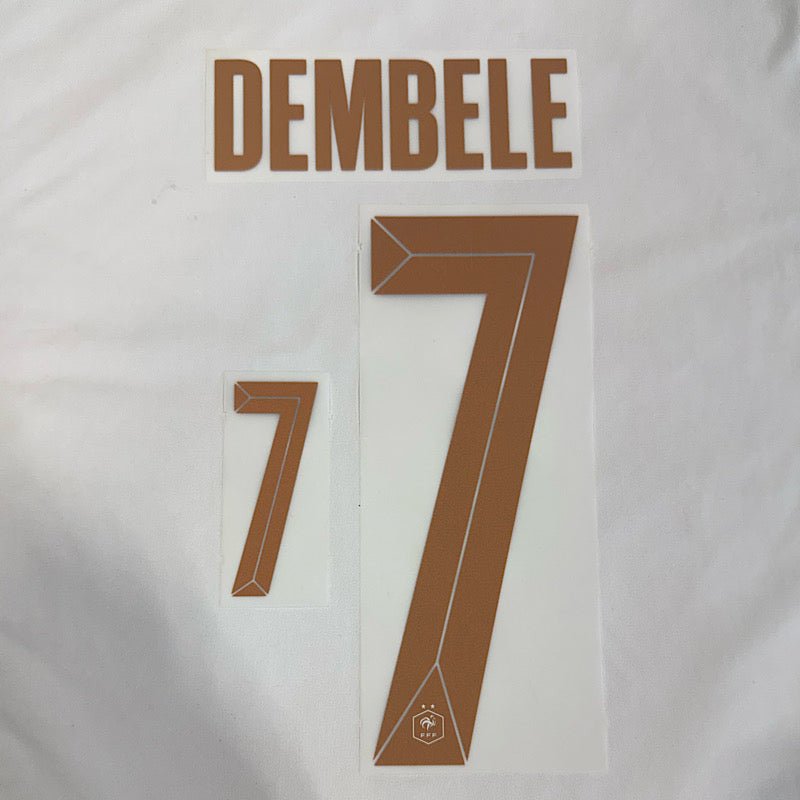 France 2026- Away DEMBELE #7 Official Name Set – ProSoccer