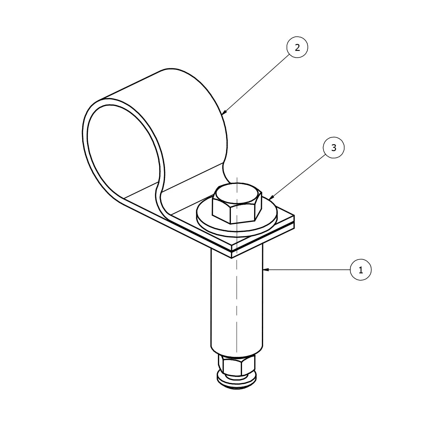 Gared Futsal/Handball Indoor Floor Anchor (Diagram)
