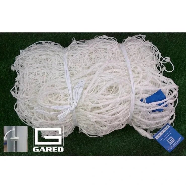 Gared Touchline® 6' x 12' Soccer Net, 3 MM White (Tied)