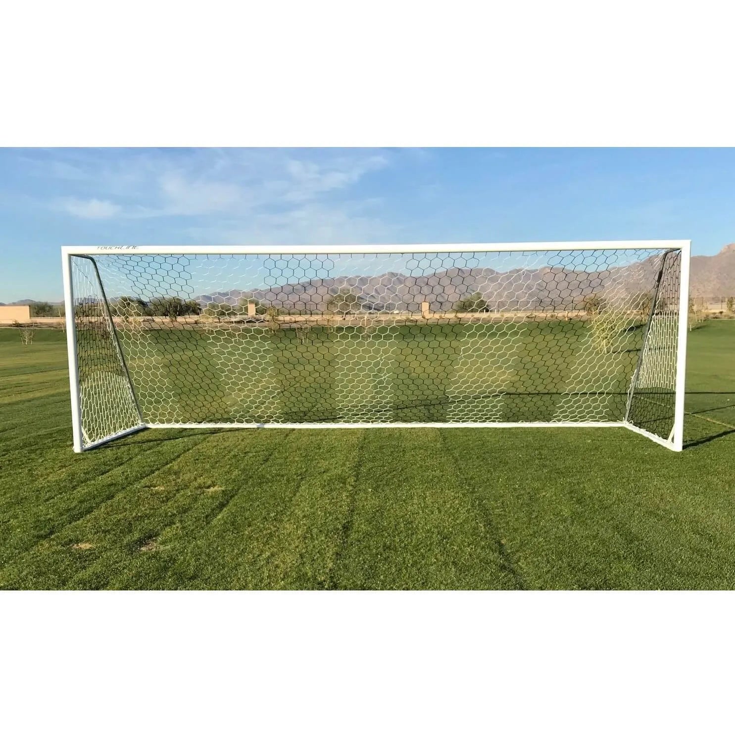Gared Touchline® Striker Round-Frame Aluminum Soccer Goal, 8' x 24' (Front 1)