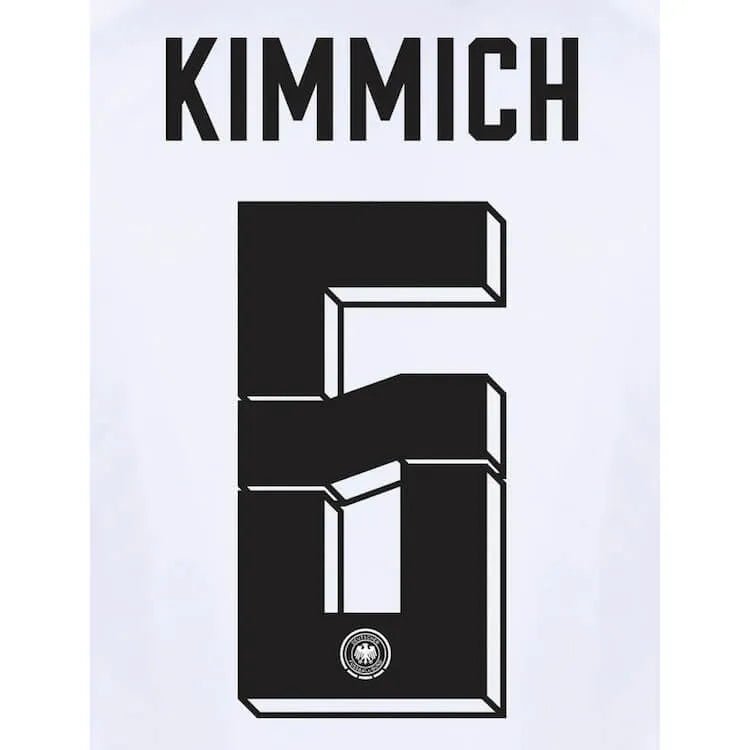 Germany 2024/25 Home Kimmich #6 Jersey Name Set