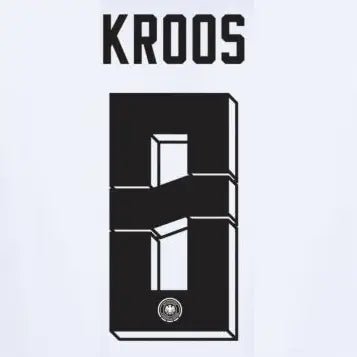Germany 2024/25 Home Kroos #8 Jersey Name Set