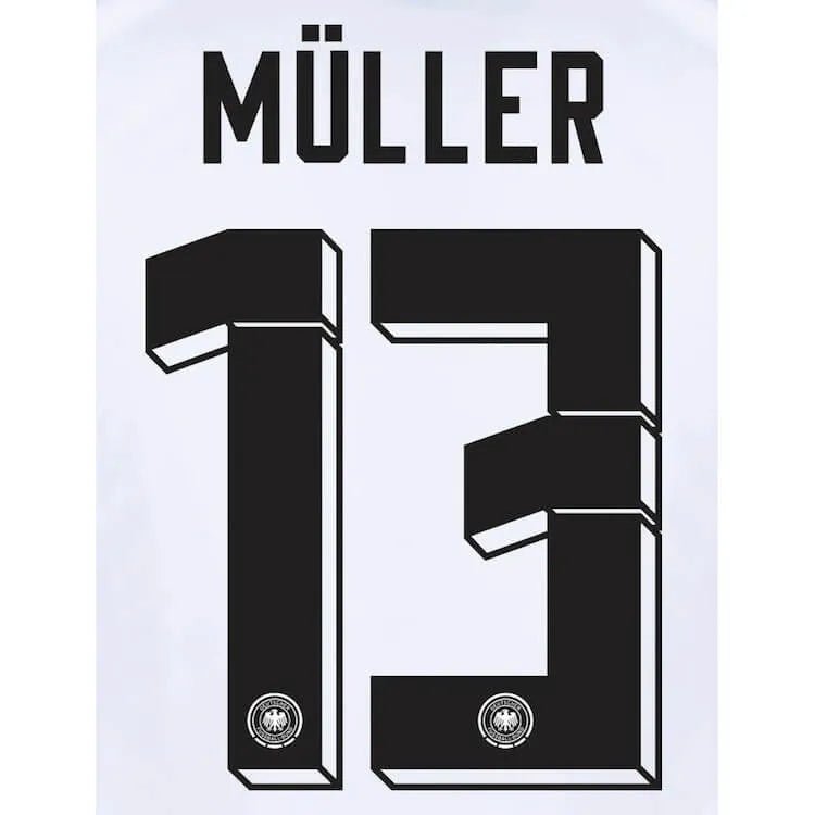 Germany 2024/25 Home Muller #13 Jersey Name Set