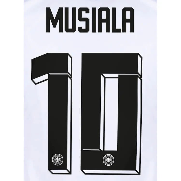 Germany 2024/25 Home Musiala #10 Jersey Name Set