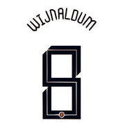 Holland 2020/21 Home Wijnaldum #8 Jersey Name Set (Main)