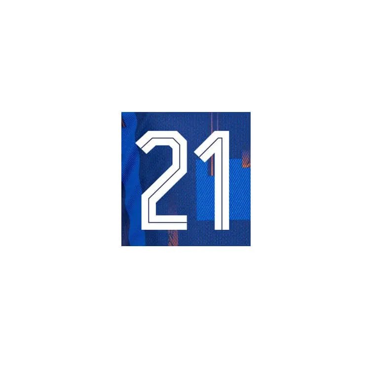 Holland 2024 25 Away F. De Jong #21 Jersey Name Set (Front)