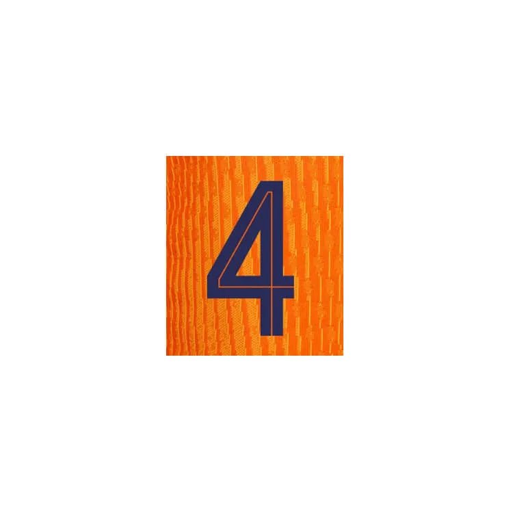 Holland 2024 25 Home Virgil #4 Jersey Name Set (Front)